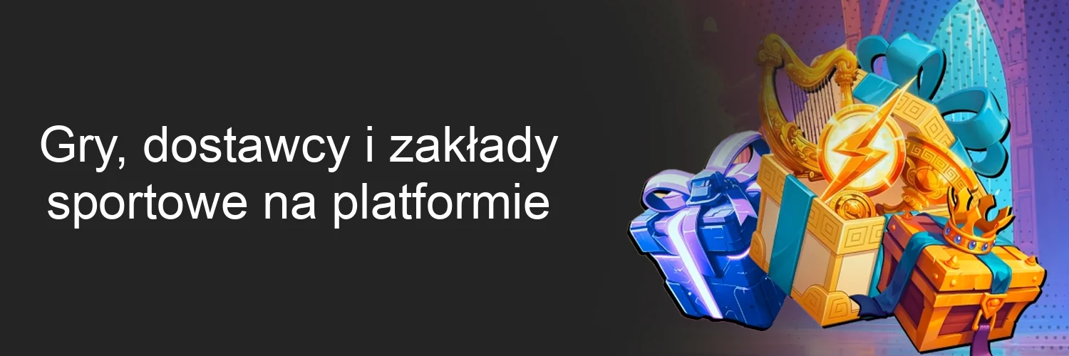 Gry, dostawcy i zakłady sportowe na platformie